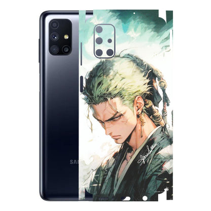 Samsung M/F/Note/Flip and C Phone Skins (All Models) - Pirate Hunter One Piece Anime - Matte Finish (M-157) Samsung Galaxy M51