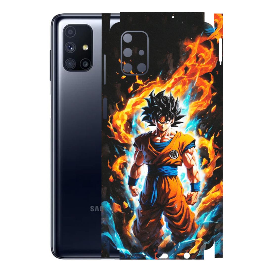 Samsung M/F/Note/Flip and C Phone Skins (All Models) - Goku Transformation Anime - Matte Finish (M-159) Samsung Galaxy M51