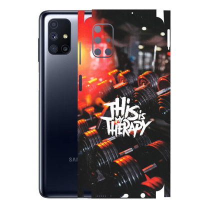 Samsung M/F/Note/Flip and C Phone Skins (All Models) - GYM Lover Therapy - Matte Finish (M-160) Samsung Galaxy M51