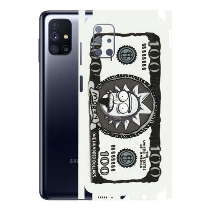 Samsung M/F/Note/Flip and C Phone Skins (All Models) - Rick And Morty Hundred Dollar Anime - Matte Finish (M-161) Samsung Galaxy M51
