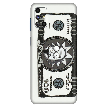 Samsung M/F/Note/Flip and C Phone Skins (All Models) - Rick And Morty Hundred Dollar Anime - Matte Finish (M-161) Samsung Galaxy M51