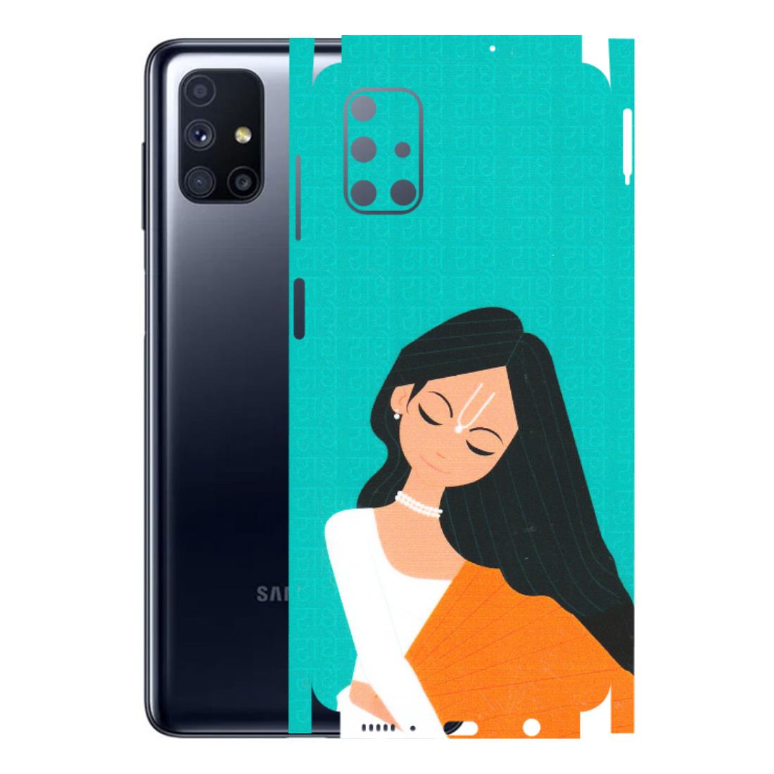 Samsung M/F/Note/Flip and C Phone Skins (All Models) - Radhe Radhe With Hindu Symbol - Matte Finish (M-164) Samsung Galaxy M51
