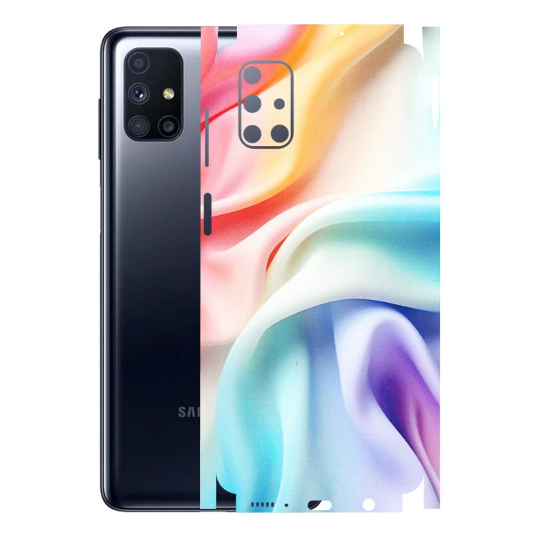 Samsung M/F/Note/Flip and C Phone Skins (All Models) - Colourful Silk Cloth - Matte Finish (M-165) Samsung Galaxy M51