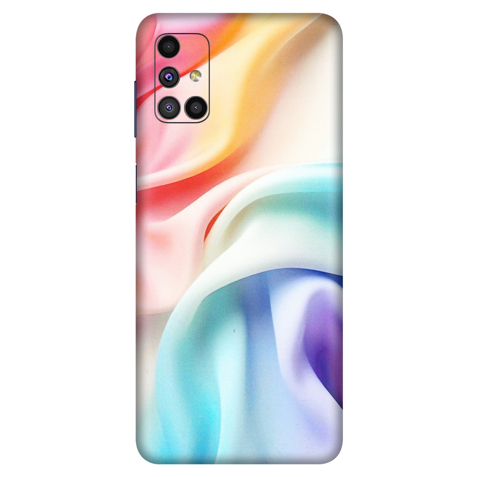 Samsung M/F/Note/Flip and C Phone Skins (All Models) - Colourful Silk Cloth - Matte Finish (M-165) Samsung Galaxy M51