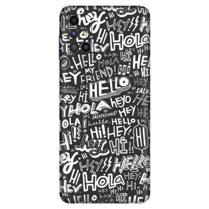 Samsung M/F/Note/Flip and C Phone Skins (All Models) - Hi Hello Doodles - Matte Finish (M-25) Samsung Galaxy M51