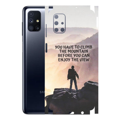 Samsung M/F/Note/Flip and C Phone Skins (All Models) - Motivational Hiking Mountain - Matte Finish (M-28) Samsung Galaxy M51