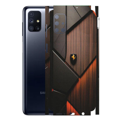 Samsung M/F/Note/Flip and C Phone Skins (All Models) - Lambo Beauty Wood Pattern Sober - Matte Finish (M-51) Samsung Galaxy M51
