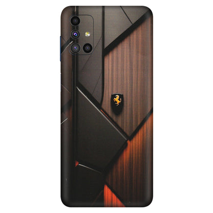 Samsung M/F/Note/Flip and C Phone Skins (All Models) - Lambo Beauty Wood Pattern Sober - Matte Finish (M-51) Samsung Galaxy M51