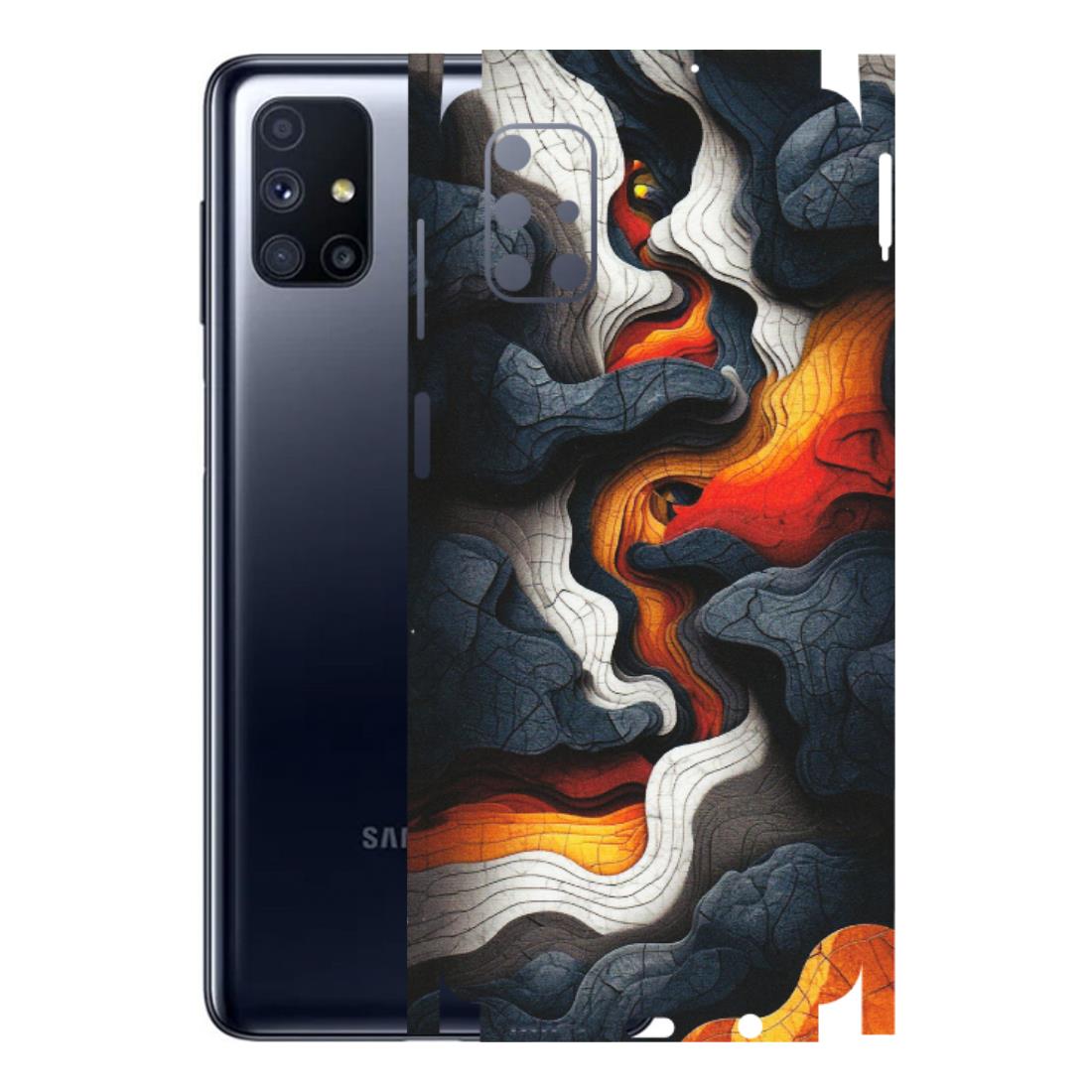 Samsung M/F/Note/Flip and C Phone Skins (All Models) - Abstract Volcanic Layers - Matte Finish (M-52) Samsung Galaxy M51
