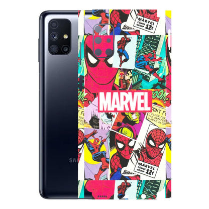Samsung M/F/Note/Flip and C Phone Skins (All Models) - Marvel Comic Spiderman Grafitti - Matte Finish (M-72) Samsung Galaxy M51