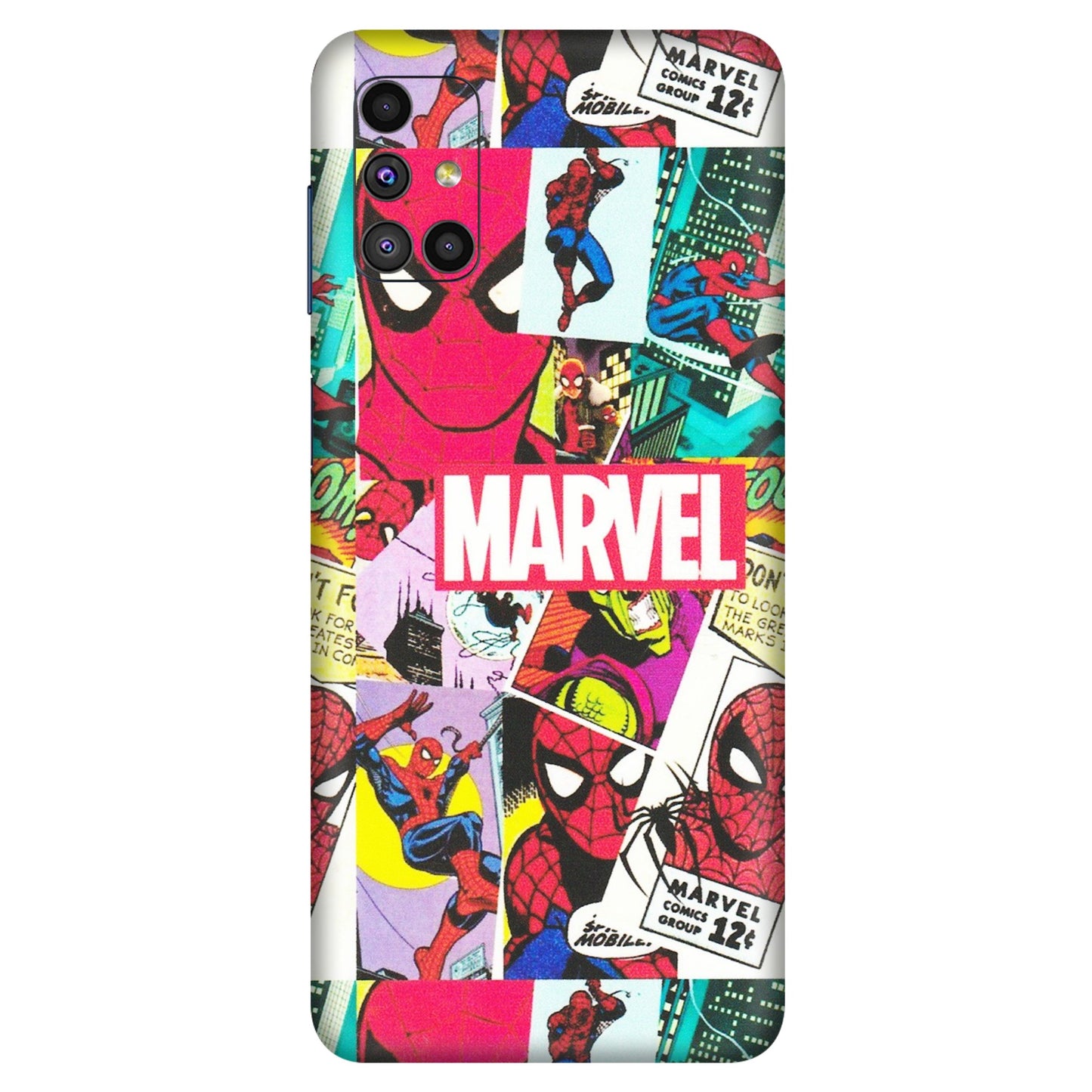 Samsung M/F/Note/Flip and C Phone Skins (All Models) - Marvel Comic Spiderman Grafitti - Matte Finish (M-72) Samsung Galaxy M51