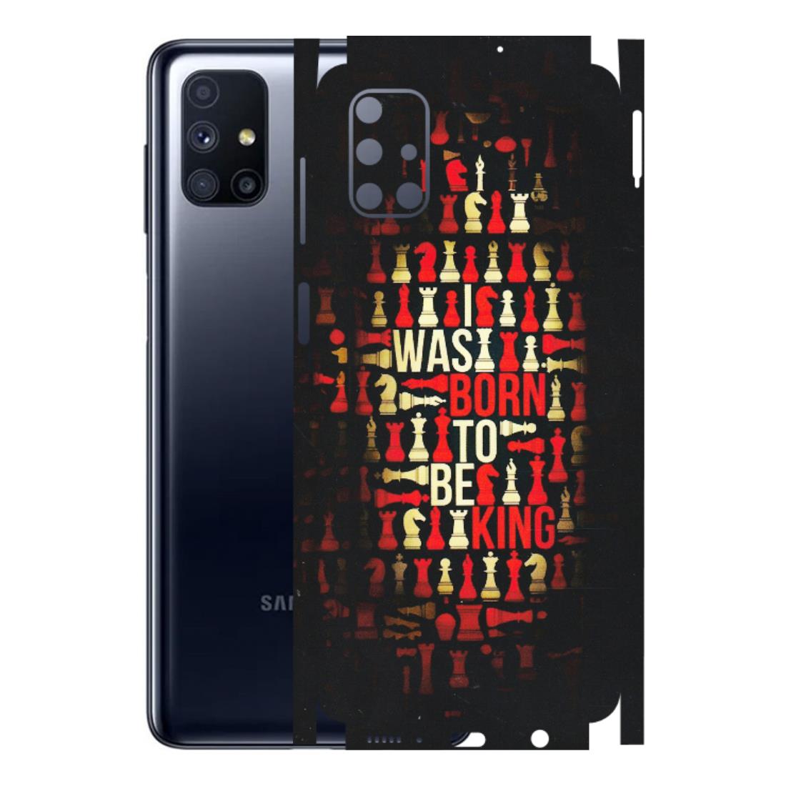Samsung M/F/Note/Flip and C Phone Skins (All Models) - Born To Be King - Matte Finish (M-73) Samsung Galaxy M51