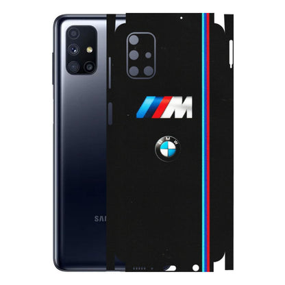 Samsung M/F/Note/Flip and C Phone Skins (All Models) - Styling With Black BMW - Matte Finish (M-74) Samsung Galaxy M51