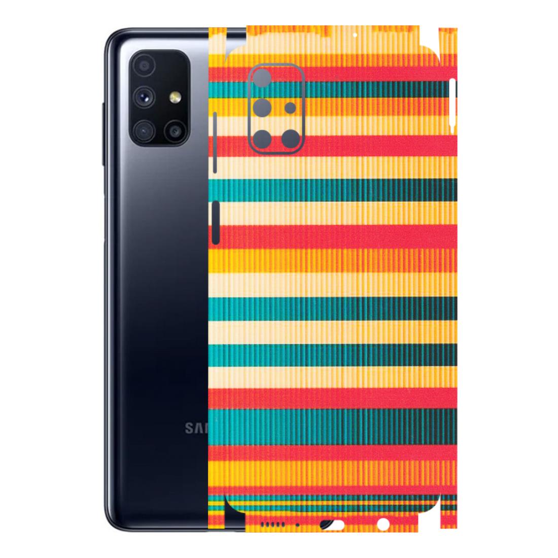Samsung M/F/Note/Flip and C Phone Skins (All Models) - Colourful Stripes Soothing Effect - Matte Finish (M-86) Samsung Galaxy M51