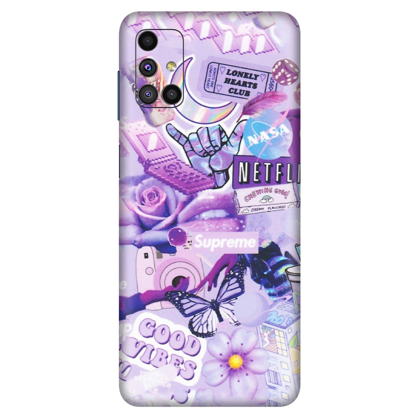 Samsung M/F/Note/Flip and C Phone Skins (All Models) - Supreme Purple Magic - Matte Finish (M-88) Samsung Galaxy M51