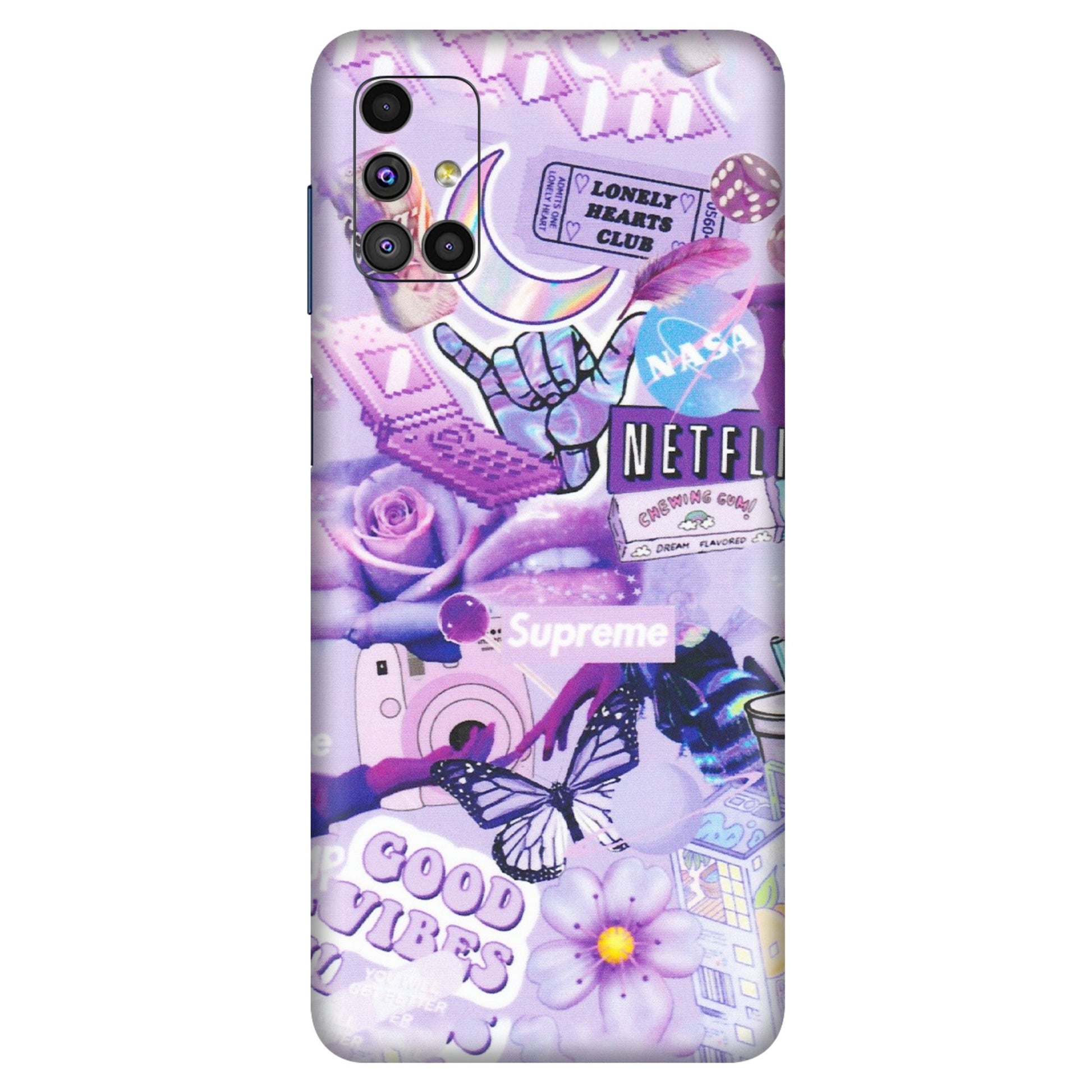Samsung M/F/Note/Flip and C Phone Skins (All Models) - Supreme Purple Magic - Matte Finish (M-88) Samsung Galaxy M51