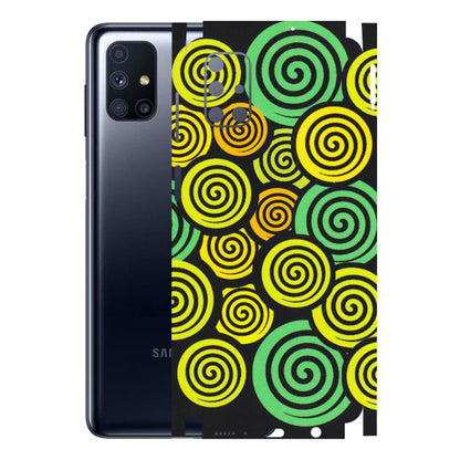 Samsung M/F/Note/Flip and C Phone Skins (All Models) - Crazy Spiral - Matte Finish (M-91) Samsung Galaxy M51
