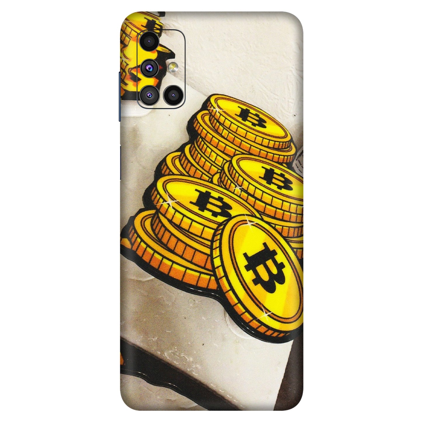 Samsung M/F/Note/Flip and C Phone Skins (All Models) - Billionaire Bitcoin Collection - Matte Finish (M-92) Samsung Galaxy M51