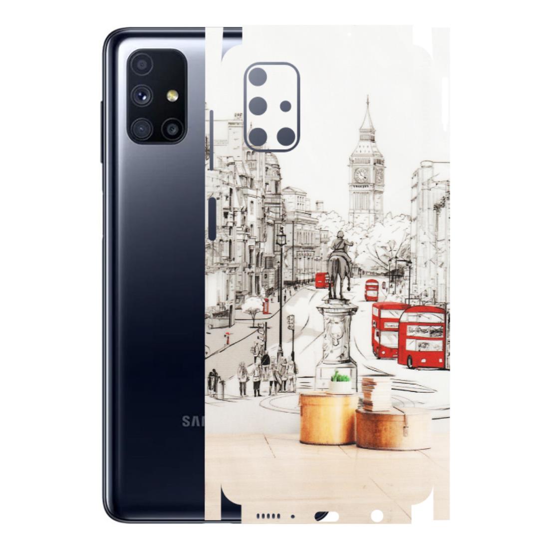 Samsung M/F/Note/Flip and C Phone Skins (All Models) - London Street - Transparent Finish (T-02) Samsung Galaxy M51