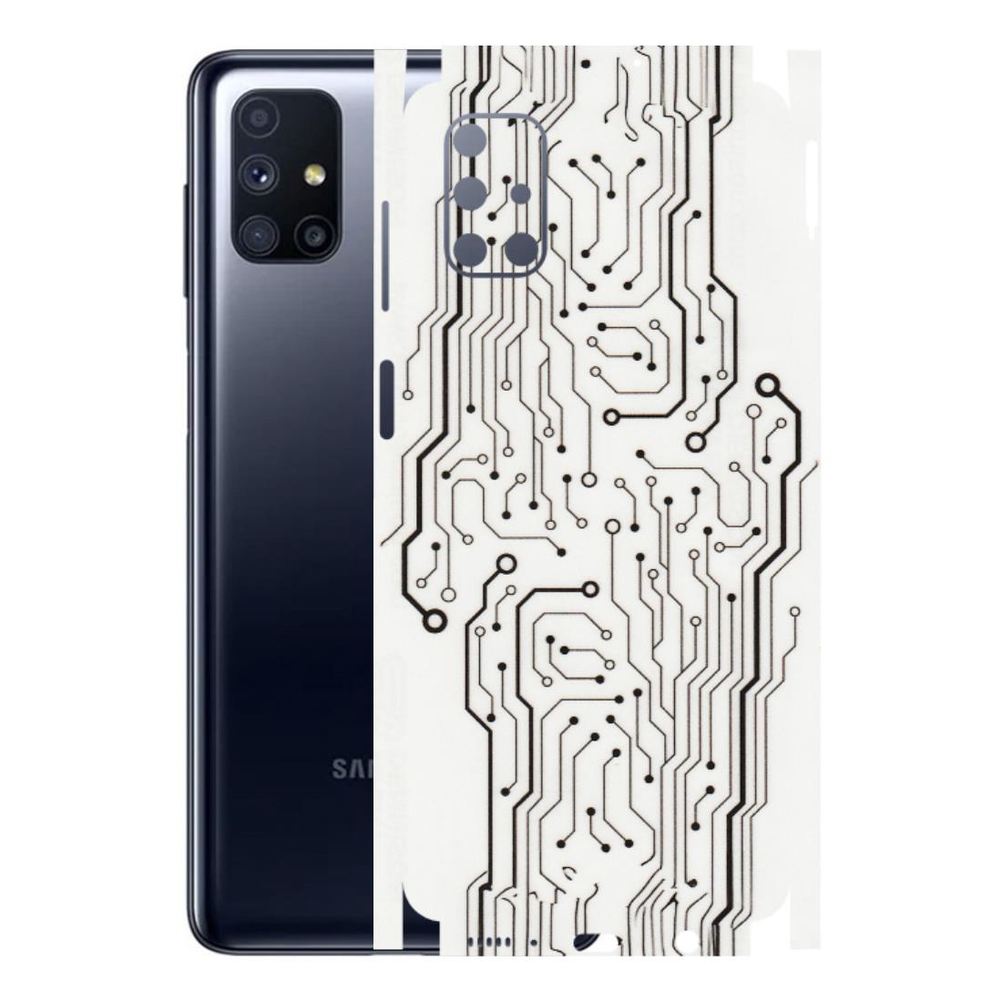 Samsung M/F/Note/Flip and C Phone Skins (All Models) - Tech Circuits - Transparent Finish (T-03) Samsung Galaxy M51