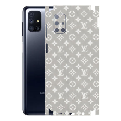 Samsung M/F/Note/Flip and C Phone Skins (All Models) - Luxury Brands Logo - Transparent Finish (T-07) Samsung Galaxy M51
