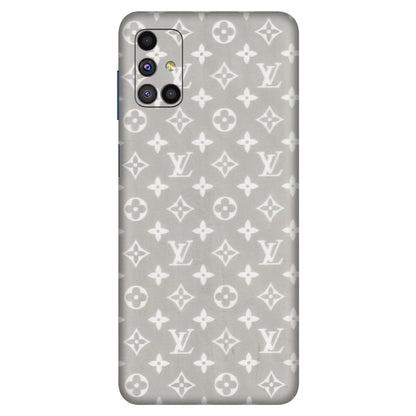 Samsung M/F/Note/Flip and C Phone Skins (All Models) - Luxury Brands Logo - Transparent Finish (T-07) Samsung Galaxy M51