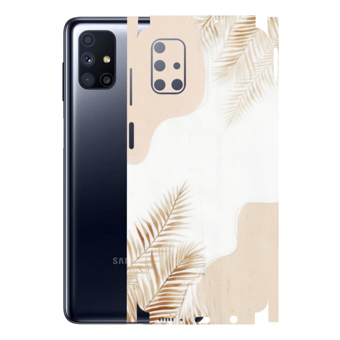 Samsung M/F/Note/Flip and C Phone Skins (All Models) - Gold Petals Abstract - Transparent Finish (T-08) Samsung Galaxy M51