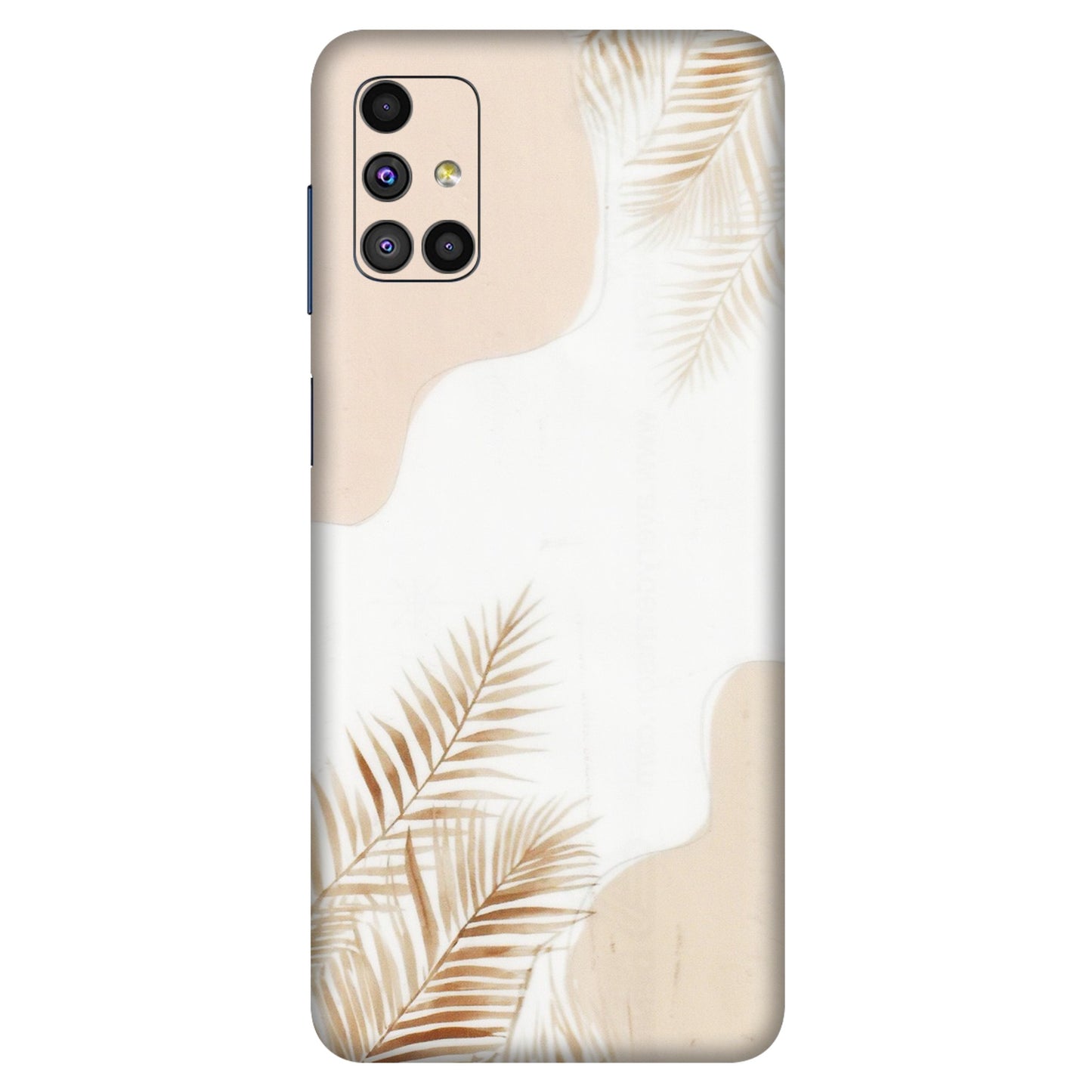 Samsung M/F/Note/Flip and C Phone Skins (All Models) - Gold Petals Abstract - Transparent Finish (T-08) Samsung Galaxy M51