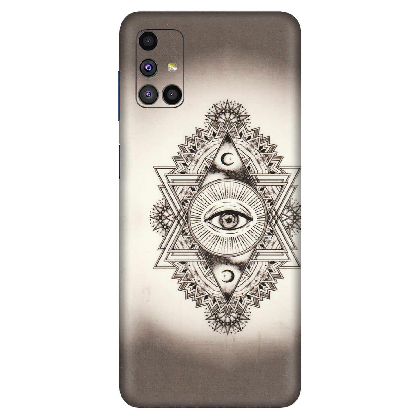 Samsung M/F/Note/Flip and C Phone Skins (All Models) - Illuminati Great Eye - Transparent Finish (T-14) Samsung Galaxy M51