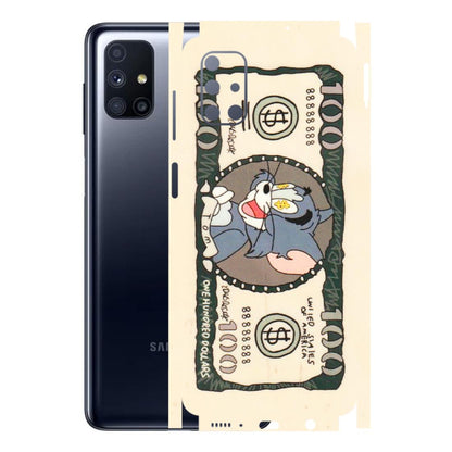 Samsung M/F/Note/Flip and C Phone Skins (All Models) - One Hundred Dollar Tom - Transparent Finish (T-16) Samsung Galaxy M51
