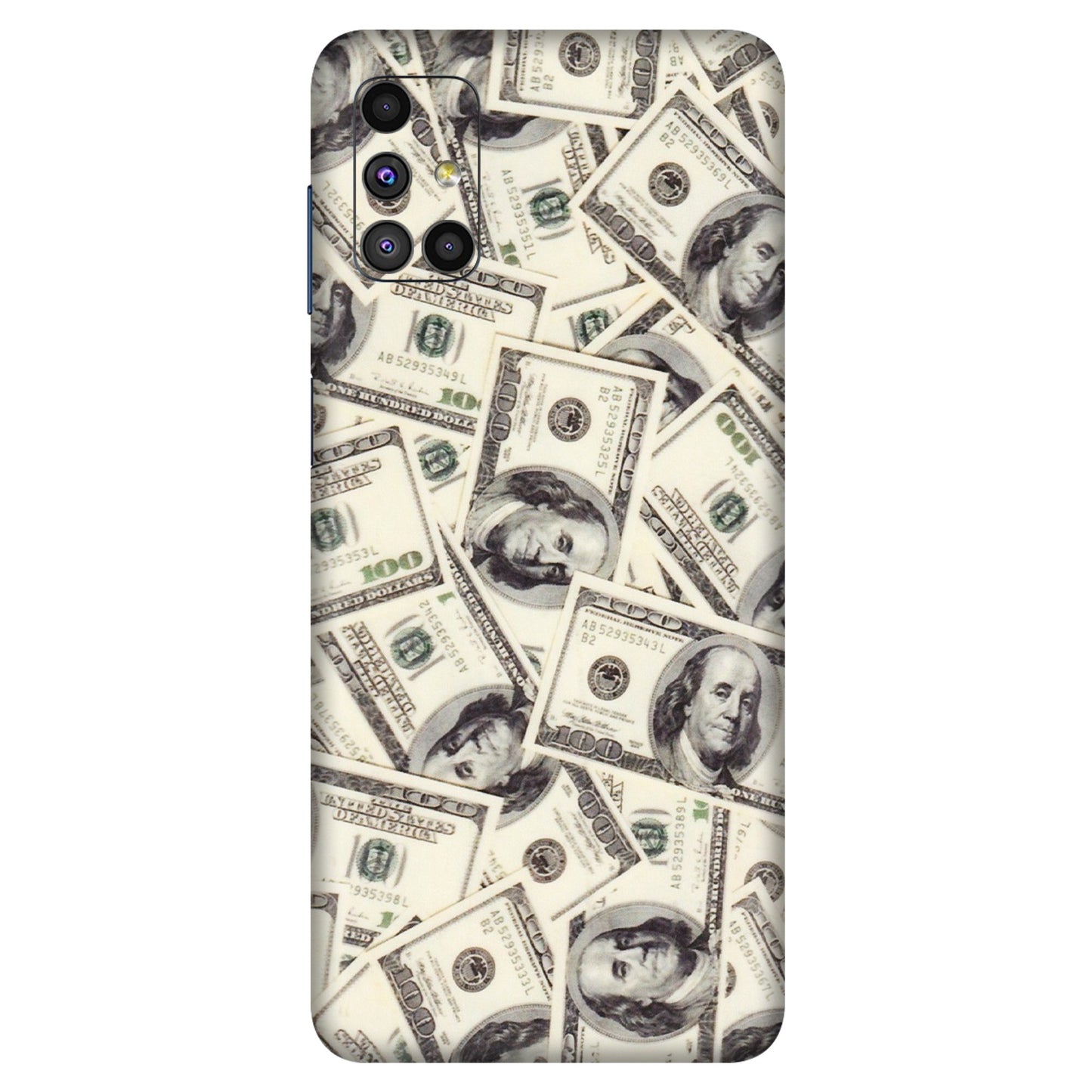 Samsung M/F/Note/Flip and C Phone Skins (All Models) - Dollar Lover - Transparent Finish (T-17) Samsung Galaxy M51