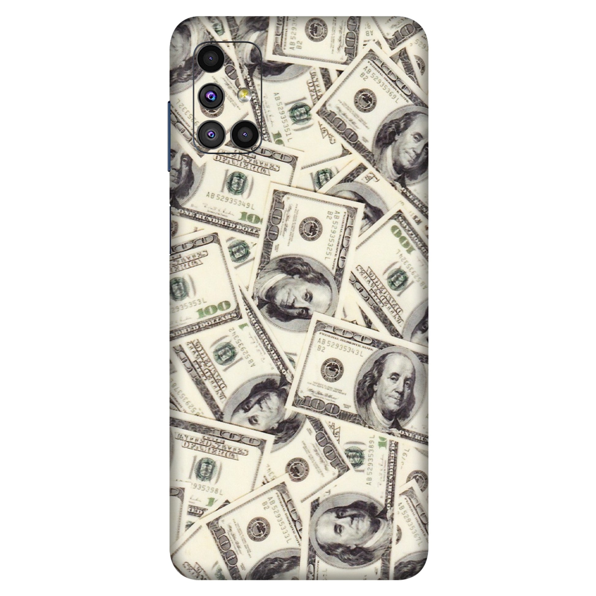 Samsung M/F/Note/Flip and C Phone Skins (All Models) - Dollar Lover - Transparent Finish (T-17) Samsung Galaxy M51
