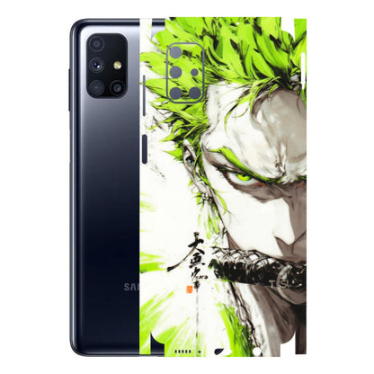 Samsung M/F/Note/Flip and C Phone Skins (All Models) - Roro Taku Anime - Transparent Finish (T-18) Samsung Galaxy M51