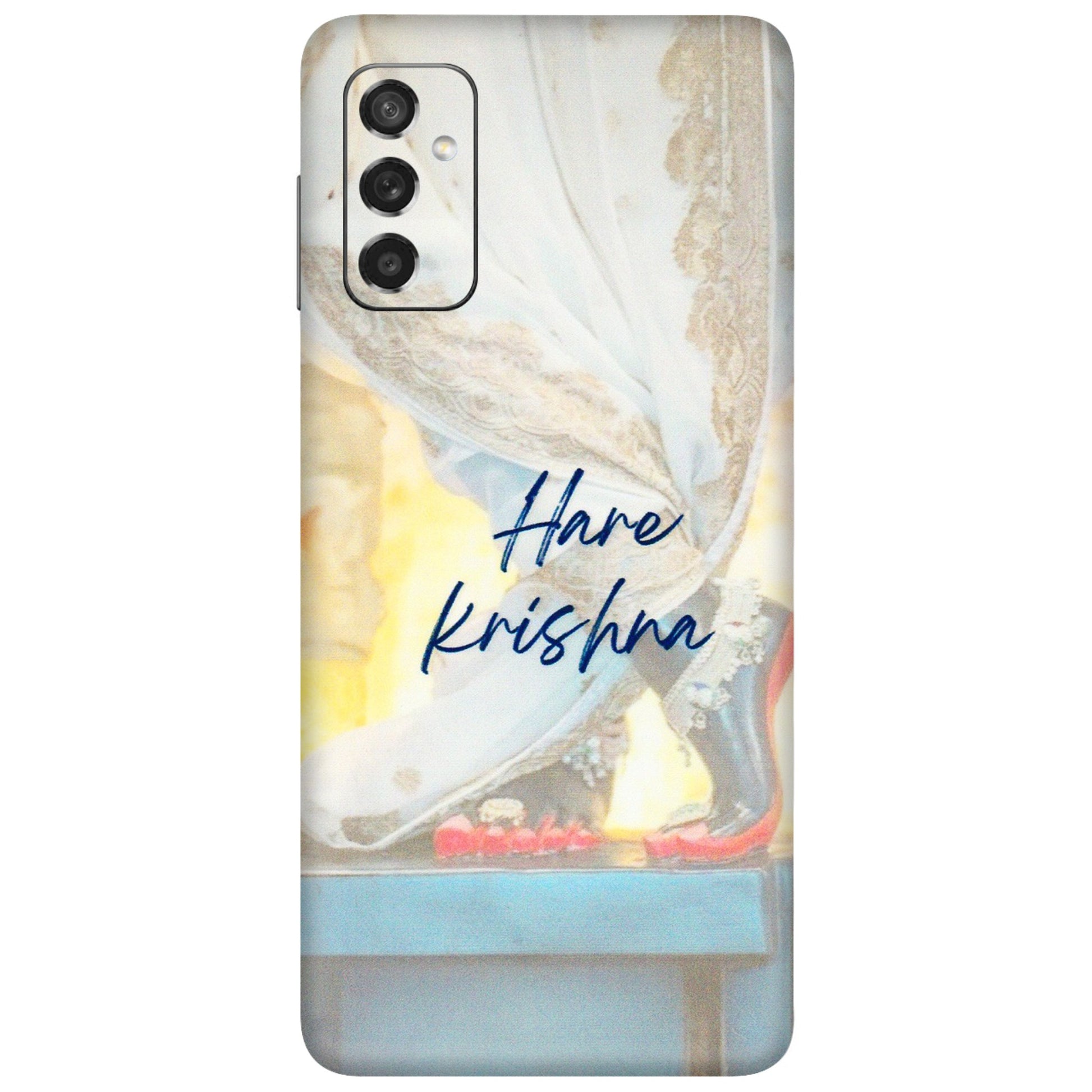 Samsung M/F/Note/Flip and C Phone Skins (All Models) - Hare Krishna - 3D Embossed Finish (L-03) Samsung Galaxy M52 (5G)
