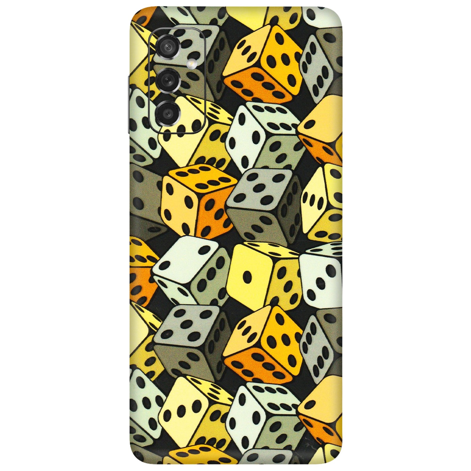 Samsung M/F/Note/Flip and C Phone Skins (All Models) - Dices Of Life - 3D Embossed Finish (L-04) Samsung Galaxy M52 (5G)