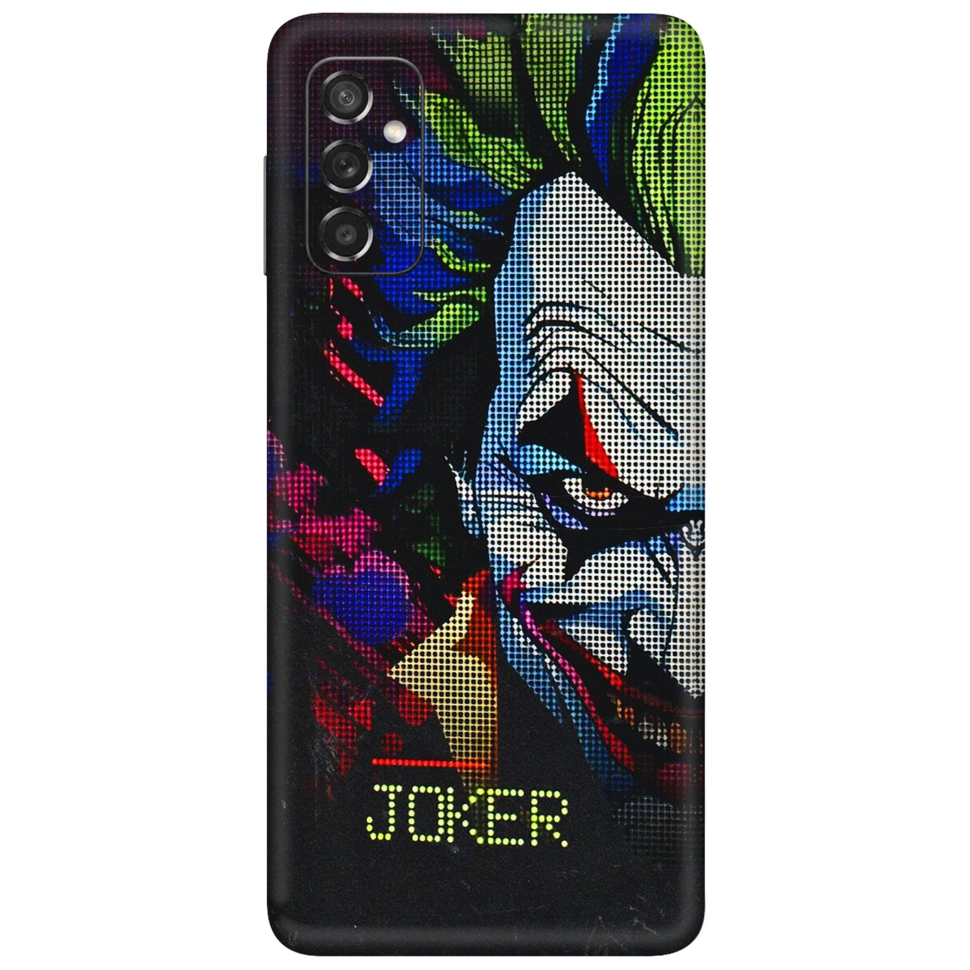 Samsung M/F/Note/Flip and C Phone Skins (All Models) - Joker Dot Matrix - 3D Embossed Finish (L-08) Samsung Galaxy M52 (5G)