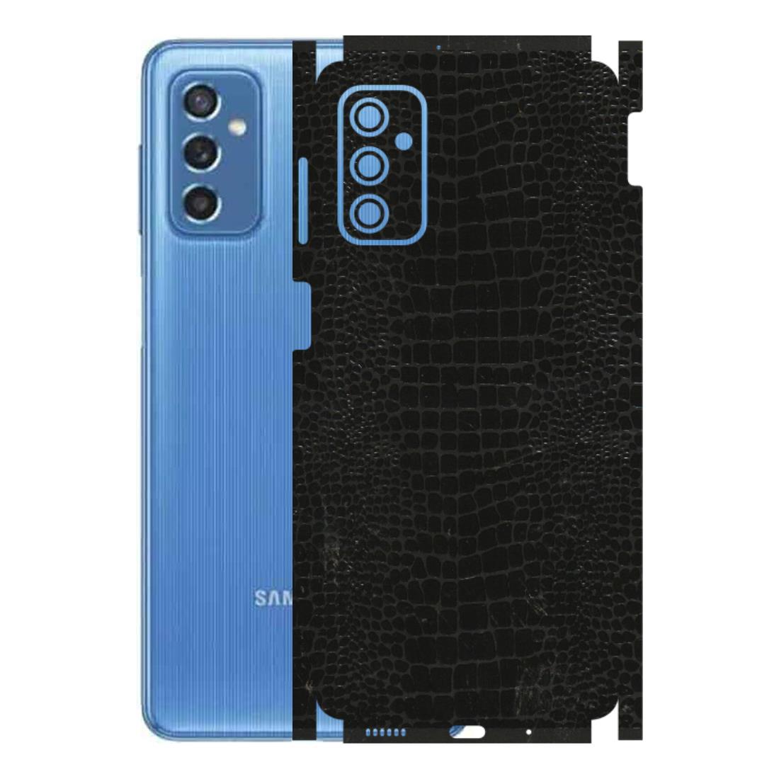Samsung M/F/Note/Flip and C Phone Skins (All Models) - Snake Leather Black - 3D Embossed Finish (L-107) Samsung Galaxy M52 (5G)