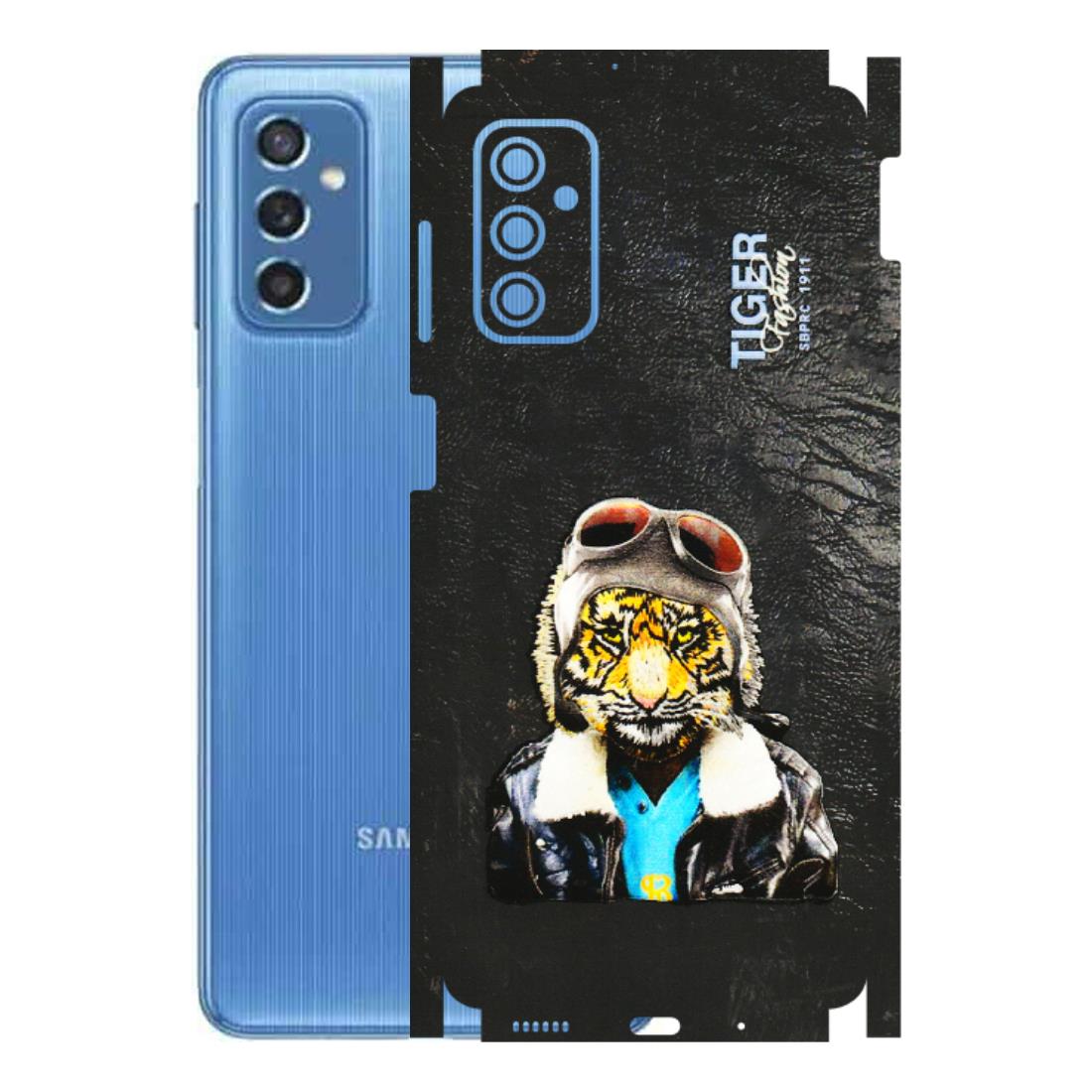 Samsung M/F/Note/Flip and C Phone Skins (All Models) - Rider Tiger - 3D Embossed Finish (L-113) Samsung Galaxy M52 (5G)