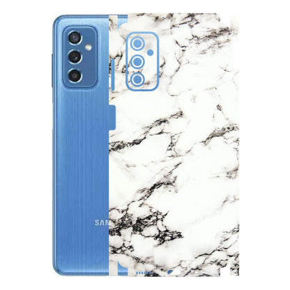 Samsung M/F/Note/Flip and C Phone Skins (All Models) - Black and White Marble Texture - 3D Embossed Finish (L-124) Samsung Galaxy M52 (5G)