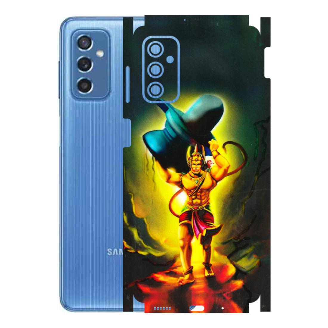 Samsung M/F/Note/Flip and C Phone Skins (All Models) - Hanuman Ji - 3D Embossed Finish (L-128) Samsung Galaxy M52 (5G)