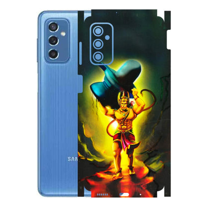 Samsung M/F/Note/Flip and C Phone Skins (All Models) - Hanuman Ji - 3D Embossed Finish (L-128) Samsung Galaxy M52 (5G)