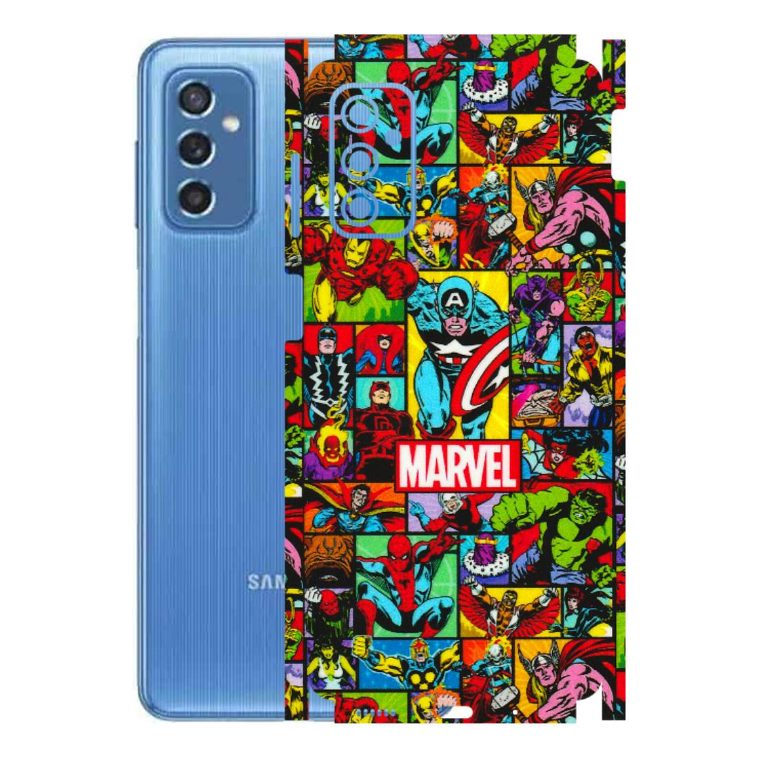 Samsung M/F/Note/Flip and C Phone Skins (All Models) - MARVELOUS Comic Characters - 3D Embossed Finish (L-129) Samsung Galaxy M52 (5G)