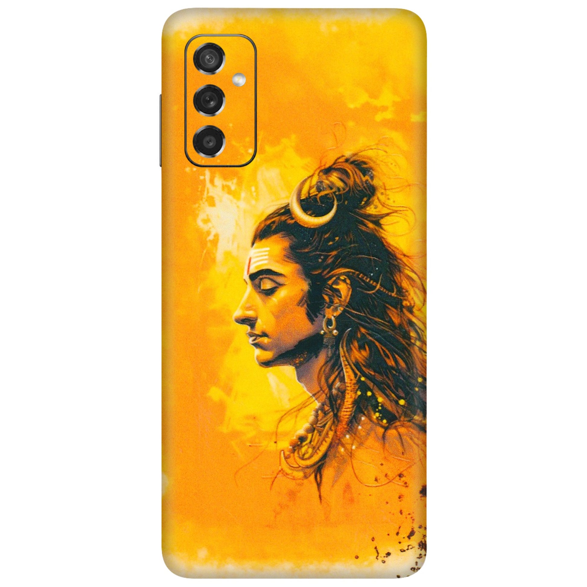 Samsung M/F/Note/Flip and C Phone Skins (All Models) - Shiv Shakti - 3D Embossed Finish (L-14) Samsung Galaxy M52 (5G)