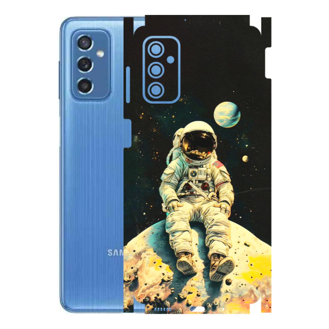 Samsung M/F/Note/Flip and C Phone Skins (All Models) - Astronaut in Space - 3D Embossed Finish (L-16) Samsung Galaxy M52 (5G)