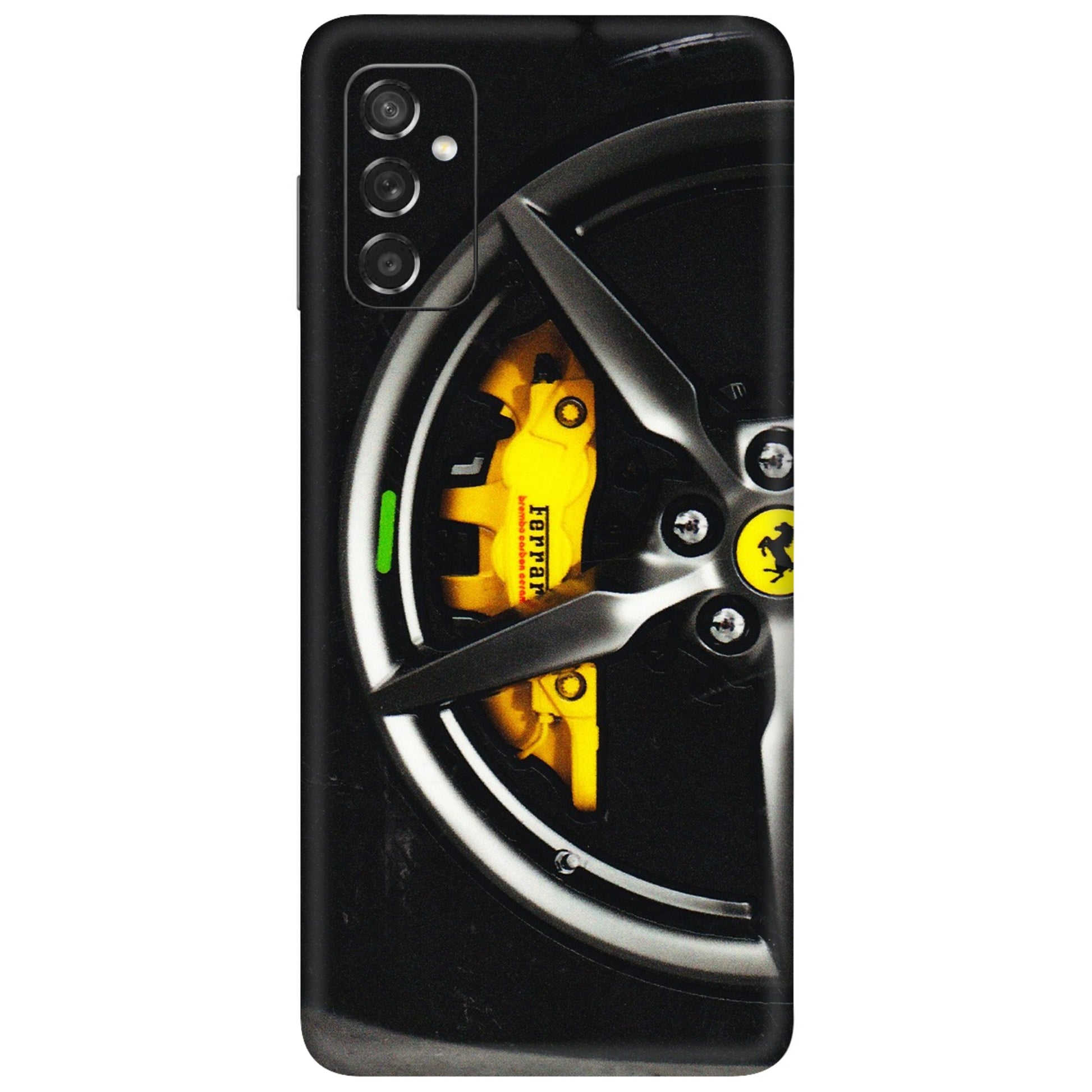 Samsung M/F/Note/Flip and C Phone Skins (All Models) - Ferrari Wheel Alloy - 3D Embossed Finish (L-173) Samsung Galaxy M52 (5G)