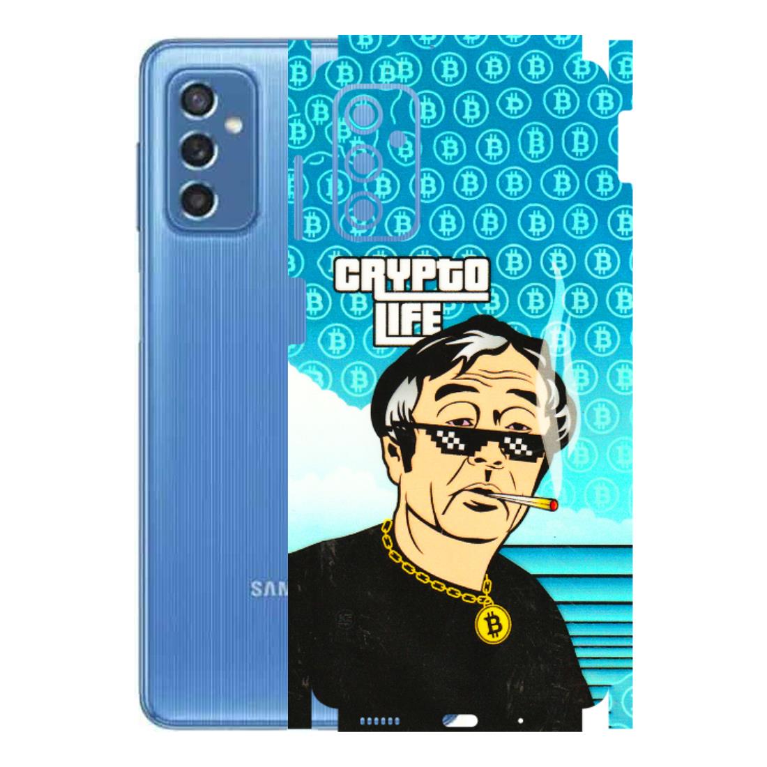 Samsung M/F/Note/Flip and C Phone Skins (All Models) - Crypto Thug Life - 3D Embossed Finish (L-179) Samsung Galaxy M52 (5G)