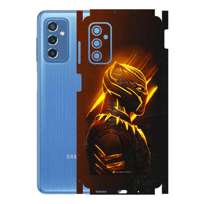 Samsung M/F/Note/Flip and C Phone Skins (All Models) - Gold Black Panther - 3D Embossed Finish (L-181) Samsung Galaxy M52 (5G)