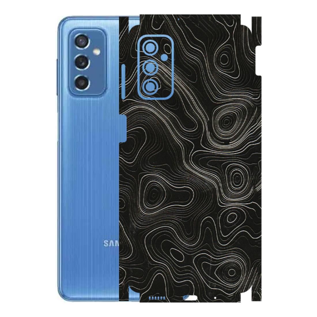 Samsung M/F/Note/Flip and C Phone Skins (All Models) - Black Swirl - 3D Embossed Finish (L-196) Samsung Galaxy M52 (5G)