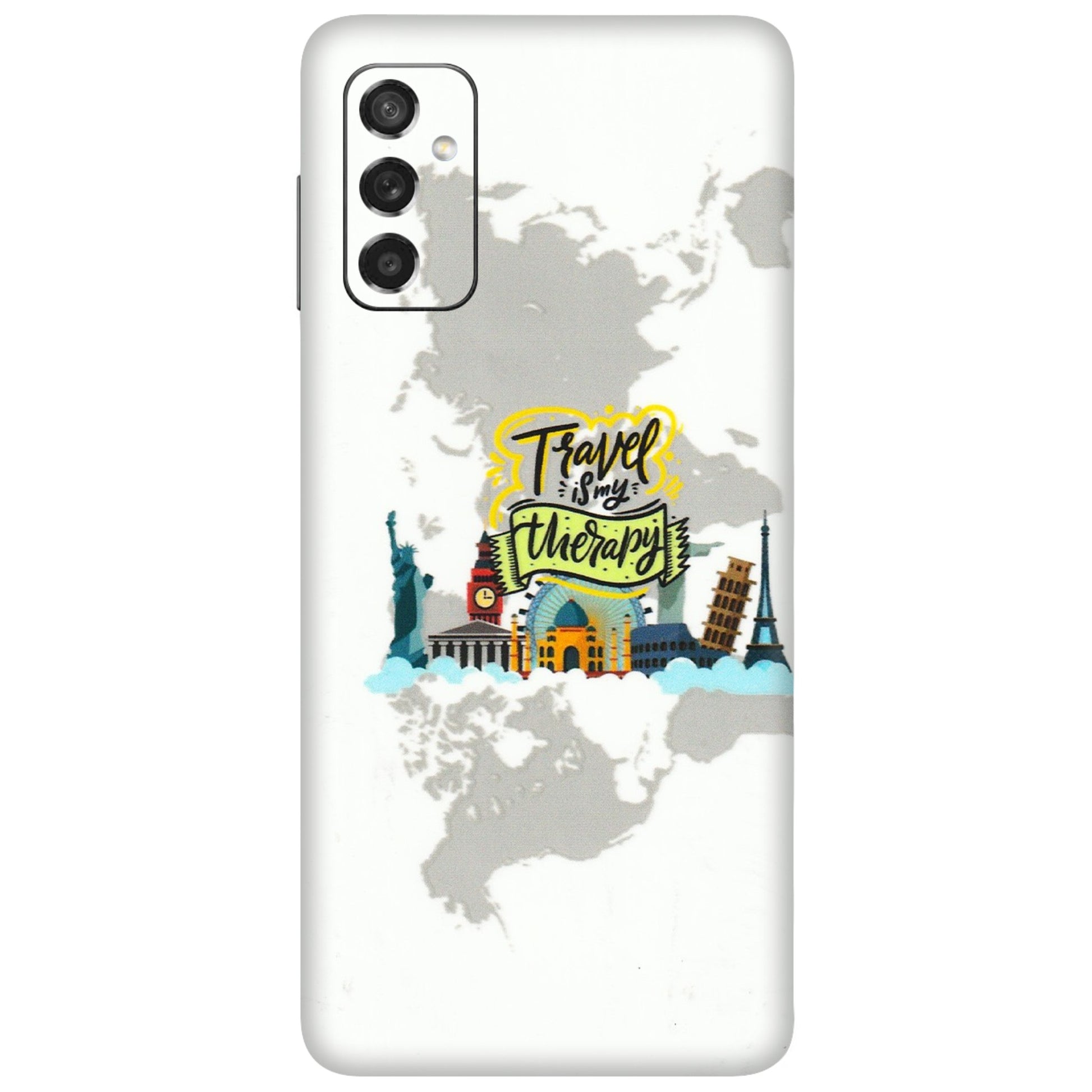 Samsung M/F/Note/Flip and C Phone Skins (All Models) - Travel Therapy - 3D Embossed Finish (L-199) Samsung Galaxy M52 (5G)