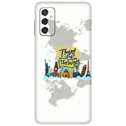 Samsung M/F/Note/Flip and C Phone Skins (All Models) - Travel Therapy - 3D Embossed Finish (L-199) Samsung Galaxy M52 (5G)